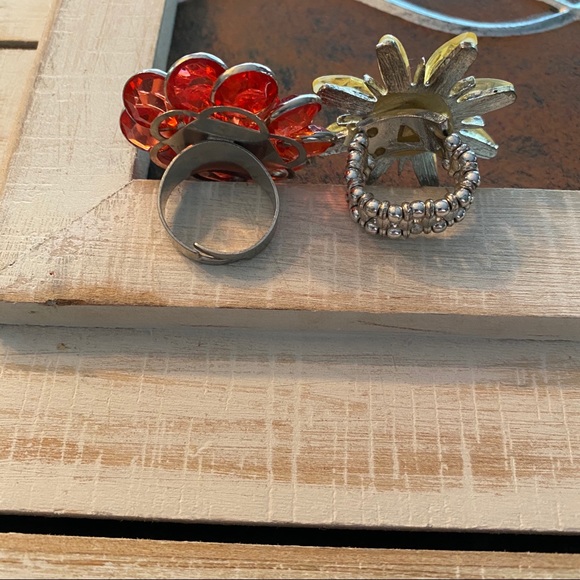 Flower ring pair - Picture 6 of 6